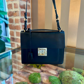 SALVATORE FERRAGAMO Marisol Black Shoulder Bag