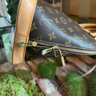 LOUIS VUITTON Alma PM Brown Monogram Canvas Vintage Satchel Bag
