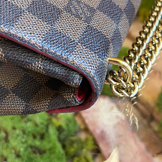 LOUIS VUITTON Caissa Damier Ebene Canvas Shoulder Bag