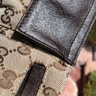 GUCCI GG Web Canvas Double Pocket Belt Bag