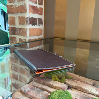 HERMES Continental Chocolate Swift Leather Wallet