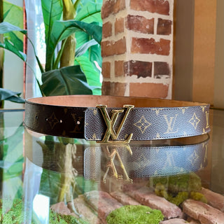 LOUIS VUITTON LV Initiales Monogram Canvas Belt 95/38