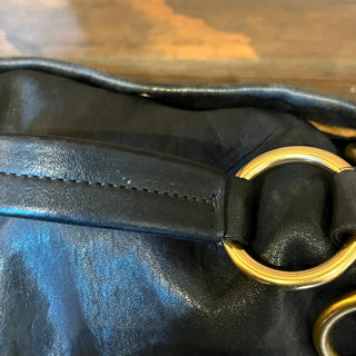 PRADA Aviator Studded Nappa Leather Top Handle Satchel Bag