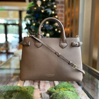 BURBERRY Banner Medium Leather Tote