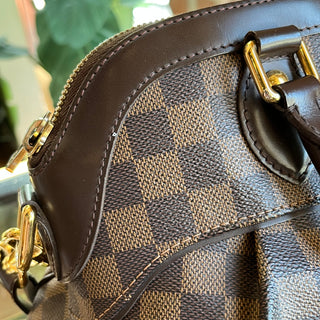 LOUIS VUITTON Trevi GM Brown Damier Ebene Canvas Tote