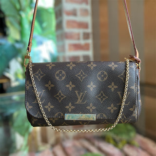 LOUIS VUITTON Favorite PM Brown Monogram Canvas Crossbody Bag