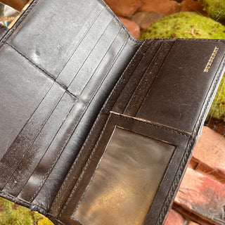 BURBERRY Brown Nova Check Canvas Wallet