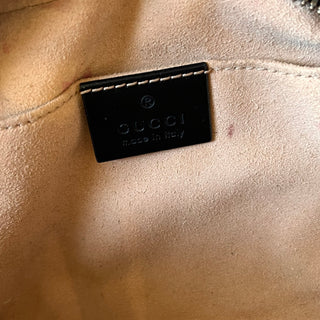 GUCCI GG Marmont Small Black Calfskin Matelasse Chain Crossbody