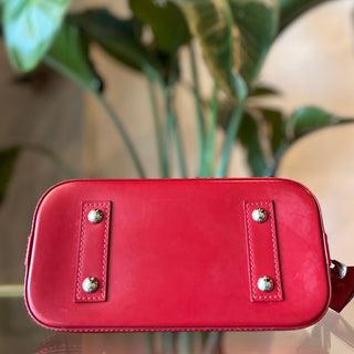 LOUIS VUITTON Red Epi Leather Alma BB