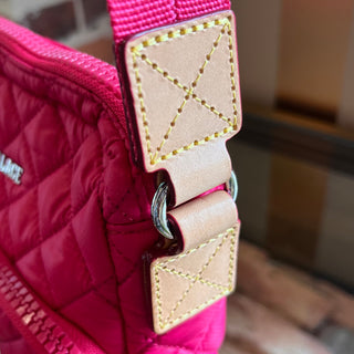 MZ WALLACE Quilted Pink Nylon Crossbody