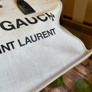 SAINT LAURENT Beige Rive Gauche Tote