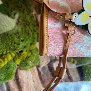 LOUIS VUITTON Neverfull MM Light Pink By The Pool Giant Monogram Tote Bag