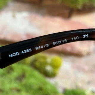 VERSACE MOD.4383 944/3 Tortoise Shell Acetate Rectangle Eye Sunglasses