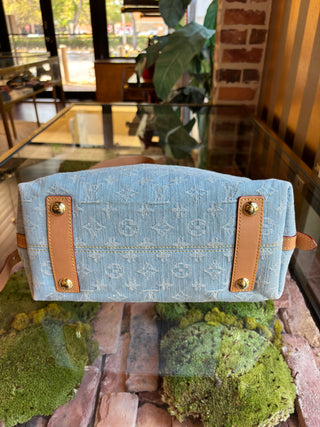 LOUIS VUITTON Denim Carryall PM W/ Pouch