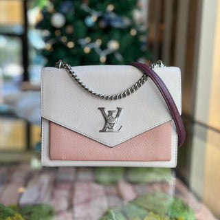 LOUIS VUITTON MyLockMe Chain BB Bicolor Leather Crossbody bag