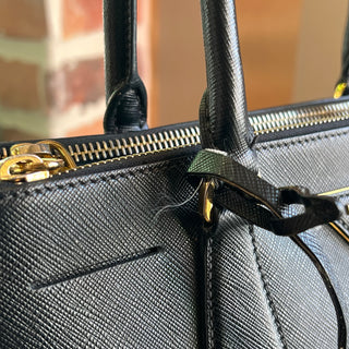 PRADA Galleria Small Black Saffiano Leather Tote Bag