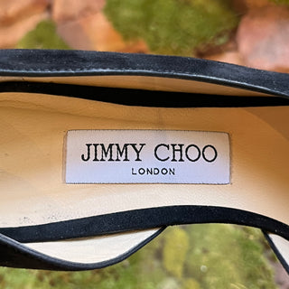 JIMMY CHOO D’orsay Black Suede Heels SZ 39 (US 9)