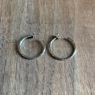 TIFFANY & CO Tube Hoop Earrings