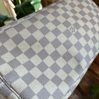 LOUIS VUITTON Neverfull MM Damier Azur Canvas Tote Bag