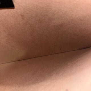 GUCCI Linea Farfella Black Pebbled Calfskin Butterfly Zip Clutch