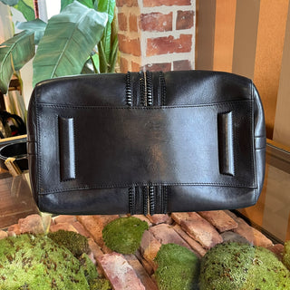 GIVENCHY Antigona Medium Black Leather Zippered Tote Bag