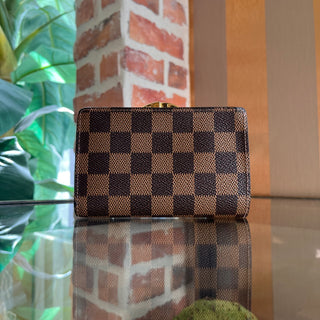 LOUIS VUITTON Damier Ebene French Purse Wallet