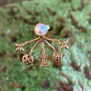 LOUIS VUITTON Faux Pearl Cruiser Earrings