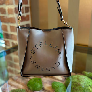 STELLA MCCARTNEY Perforated Logo Mini Crossbody Bag