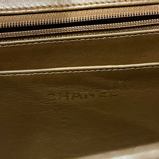 CHANEL Jumbo XL Maxi Tan Leather Single Flap Shoulder Bag