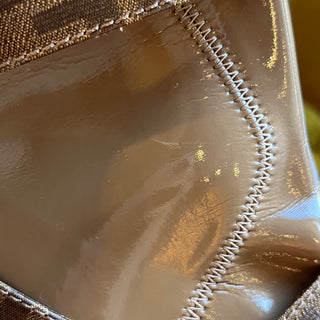 FENDI Brown Patent Leather Boots SZ 39 (US 9)