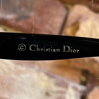 DIOR Collection "Les Marquises" 29AHA Black Acetate Cat Eye Sunglasses