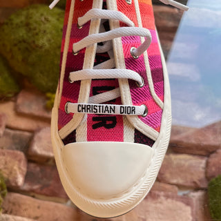 Dior Walk'N'Dior Low Top Multicolor Cotton Sneakers CL SZ 38 (US 8)