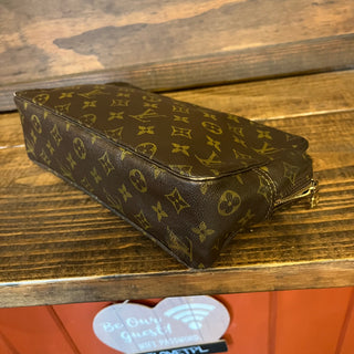 LOUIS VUITTON Trousse Vintage Brown Monogram Canvas Pochette