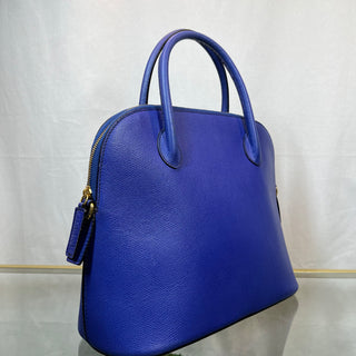 CELINE Dome Royal Blue Leather Satchel TS3737