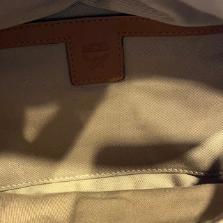 MCM Tan Visetos Monogram Canvas Belt Bag