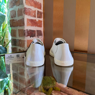 HERMES Blanc One Veau Sneakers SZ 40 (US 10)