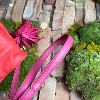 LOEWE Flamenco Small Pink Leather Crossbody Bag