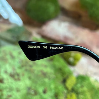 GUCCI GG0061S Black/Gold Round Sunnies