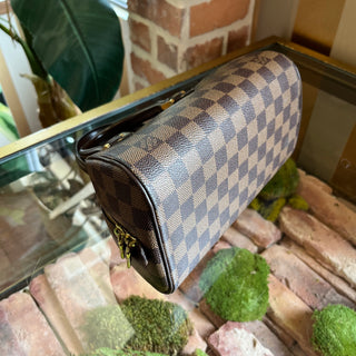 LOUIS VUITTON Ribera Mini Damier Ebene Canvas Top Handle Bag