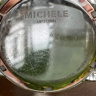 MICHELE Uptown Sapphire Crystal Chronograph Watch