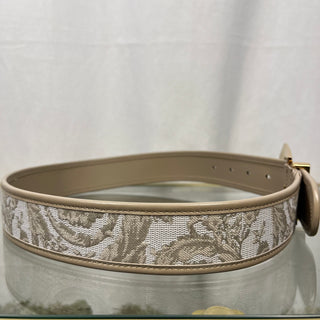 VERSACE  Heritage Barocco Jacquard Beige Belt 75/30