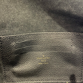 LOUIS VUITTON Ivy Giant Monogram Empreinte Black Wallet on Chain Bag