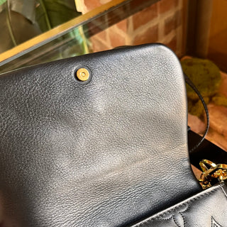 LOUIS VUITTON Wallet On Strap Black Bubblegram Quilted Calfskin Leather Crossbody