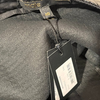 MAJE Jinili Black Tweed Button Front Skirt SZ40(L)