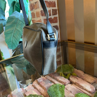 FENDI Vintage Brown Coated Canvas Crossbody Bag