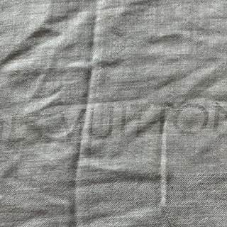 LOUIS VUITTON Gray Chale Voyage Cashmere Shawl