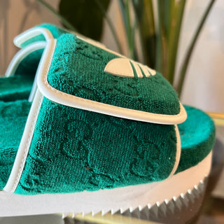 Adidas x Gucci GG Platform Sandal SZ 40