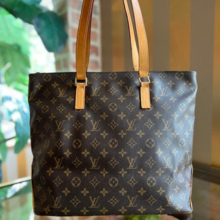 LOUIS VUITTON Piano Brown Monogram Coated Canvas Tote Bag