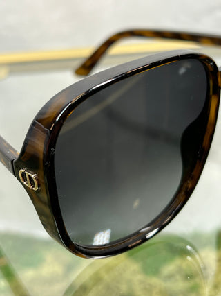 DIOR D-DOLL S1U Tortoise Brown Acetate Sunglasses TS3647