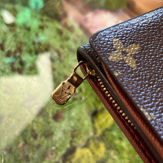 LOUIS VUITTON Porte-Monnaie Trésor Brown Monogram Canvas Wallet